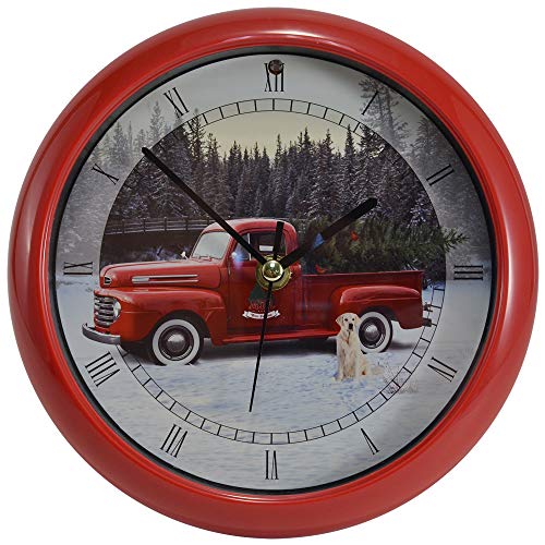 Vintage Ford Truck Christmas Carol Clock, 8