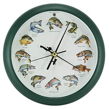 Load image into Gallery viewer, Splashing Gamefish Fishing Sounds Desk Clock, 8 Inch
