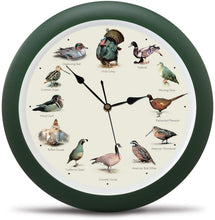 Load image into Gallery viewer, Singing Wild Game Birds of North America Wall Clock, 13 Inch
