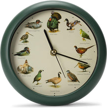 Load image into Gallery viewer, Singing Wild Game Birds of North America Desk Clock, 8 Inch
