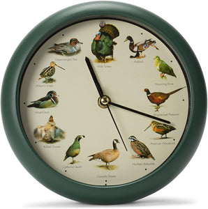 Singing Wild Game Birds of North America Desk Clock, 8 Inch