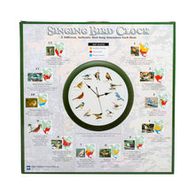 Load image into Gallery viewer, The Original Singing Bird Wall Clock, 13 Inch, Green
