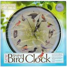 Load image into Gallery viewer, Limited Edition 20th Anniversary Singing Bird Wall Sound Clock, 13&quot;, Green
