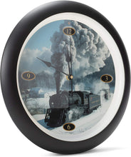 Load image into Gallery viewer, Locomotive Legends Steam Engine Train Sounds 13&quot; Wall Clock
