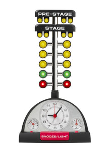 Drag Racing "Christmas Tree" Lighted Thermometer Alarm Clock