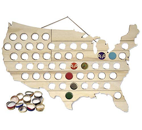 Craft Beer USA Bottle Cap Collecting Map 24